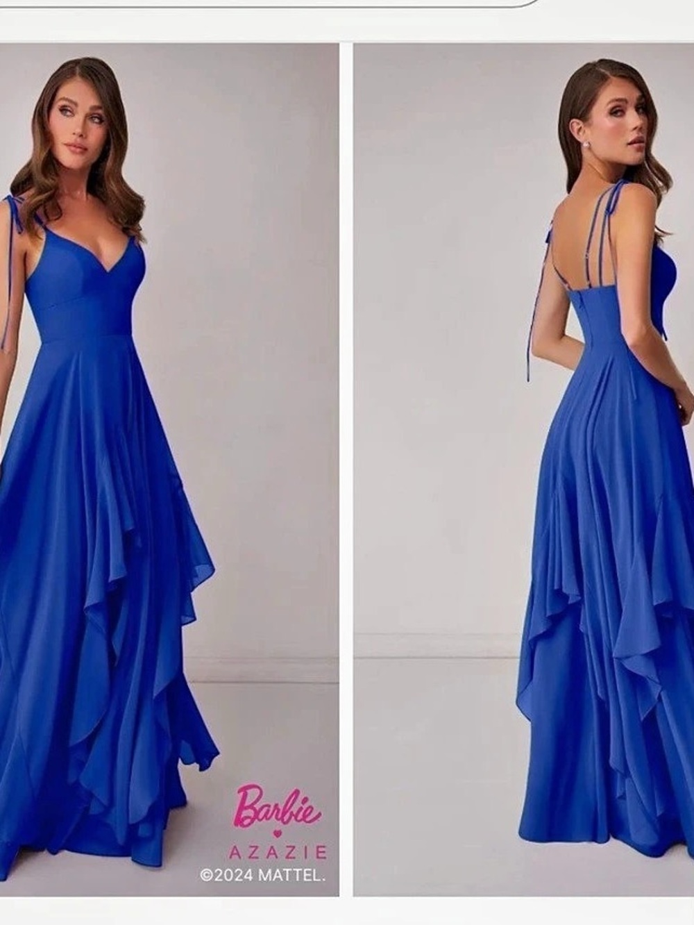 Azazie x Barbie Royal Blue Maxi Dress*read caption